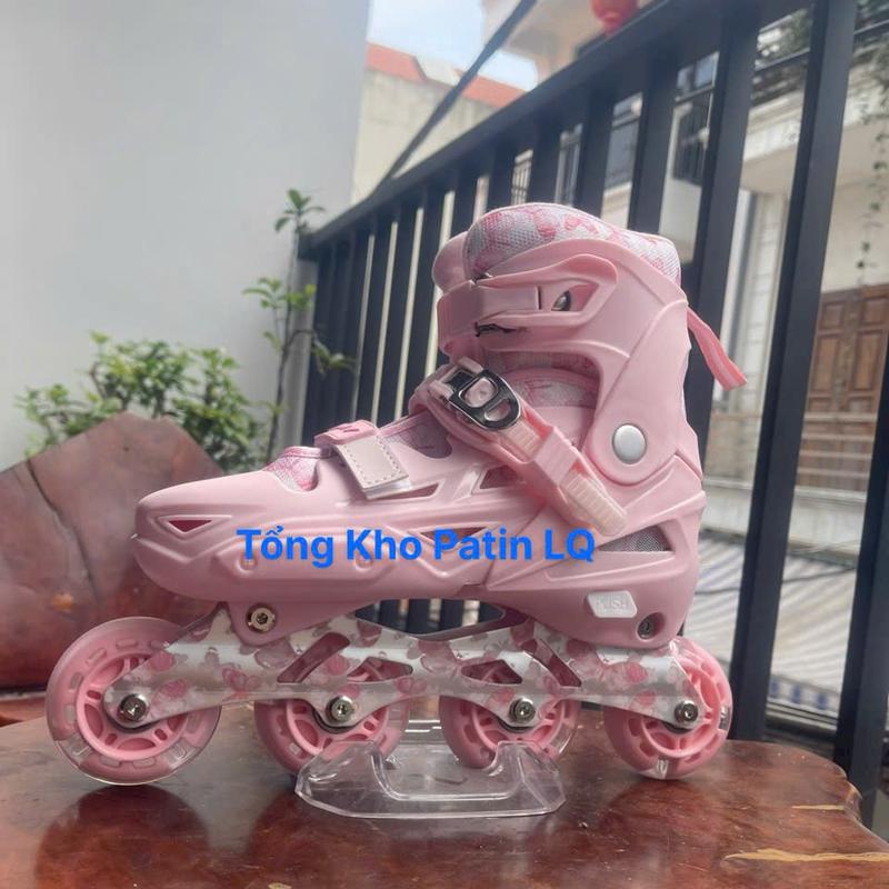 Giày trượt patin trẻ em SWAY mã mới S4 loại 2 khóa cứng, phát sáng 8 bánh, bánh cao su, size SML có thể điều chỉnh - Sport, Giày Patin. Tổng kho giá gốc LQ