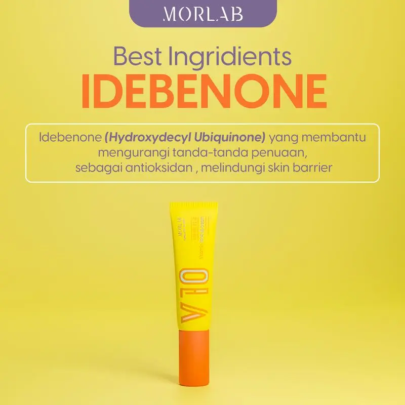【2025 NEW LAUNCH】MORLAB V10 VITAMIN TONE UP CREAM WITH IDEBENONE Mencerahkan Pencerah Perawatan Wajah Pelembab Moisturizer 4