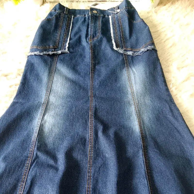 Rok jeans stret duyung Rok wanita jeans rawis Rok wanita terlaris 7