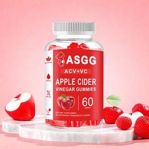 ASGG Cuka Cider Gummies Cuka Cider Epal Mudah Alih Untuk Dimakan 60PC