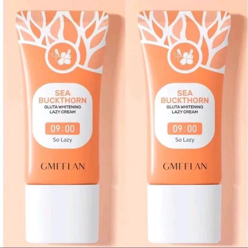 2 in 1 GMEELAN Orange Exfoliating + Sea Buckthorn Lazy Cream Paket Eksfoliasi dan Pelembab Wajah Cantik 3