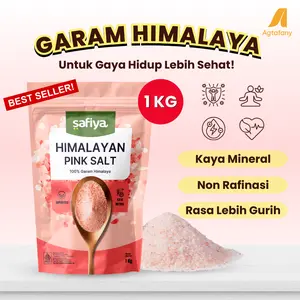 Garam Himalaya 1 kg - Himalayan Pink Salt Original Safiya Premium Bumbu Himsalt