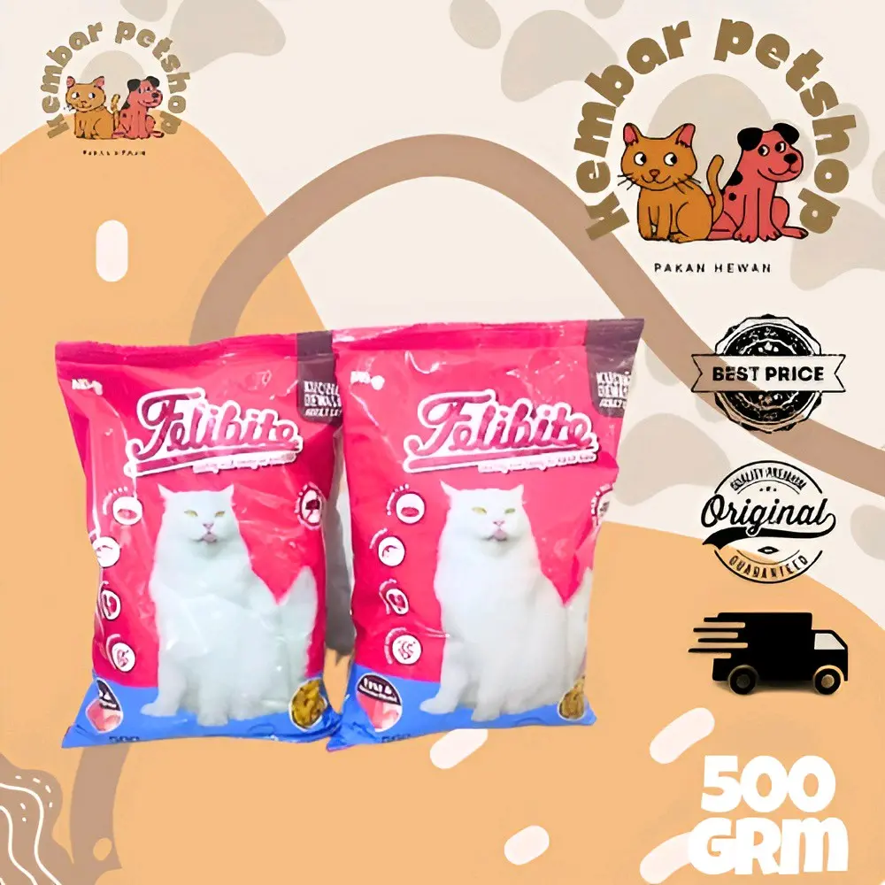 Makanan kucing felibite 500 gram