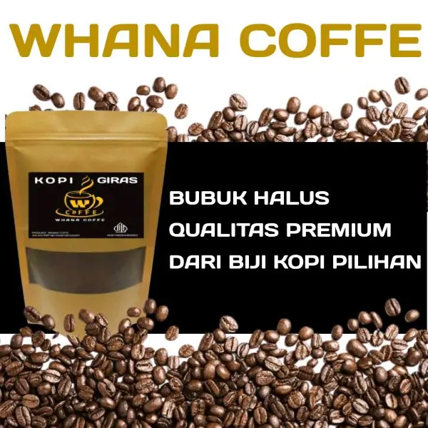 Kopi Bubuk Giras 250G, Kopi Bubuk, cocok untuk warkop, Kopi Robusta hitam 4