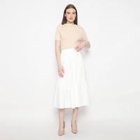 Gambar MINEOLA Ivory Breeze Cotton Midi Skirt (Rok Wanita Katun Midi Putih) - White / Putih dari MINEOLA FASHION OFFICIAL SHOP Kota Administrasi Jakarta Selatan 5 Tokopedia