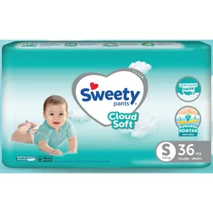 Sweety Silver Cloud Soft [S36/M28/L26/XL24/XXL22] - Popok Bayi pempers