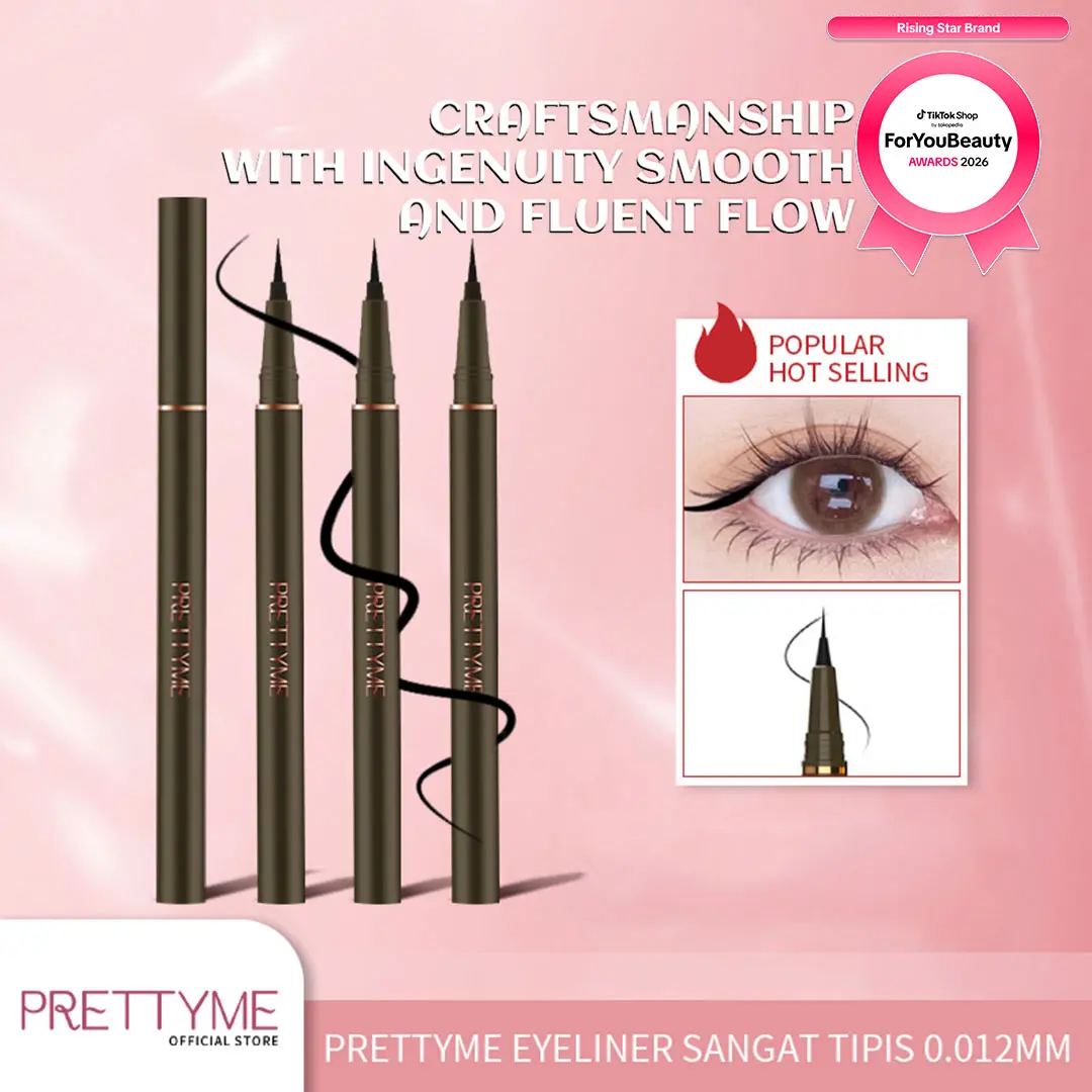 PRETTYME Pensil Slim Eye Pencil Liquid waterproof red eyeliner Eyeliner eyeliner