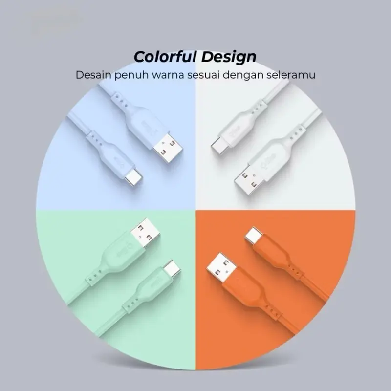 Kabel Data O Like (Satuan) Type-C 2.4A Fast Charging Original 1M 1