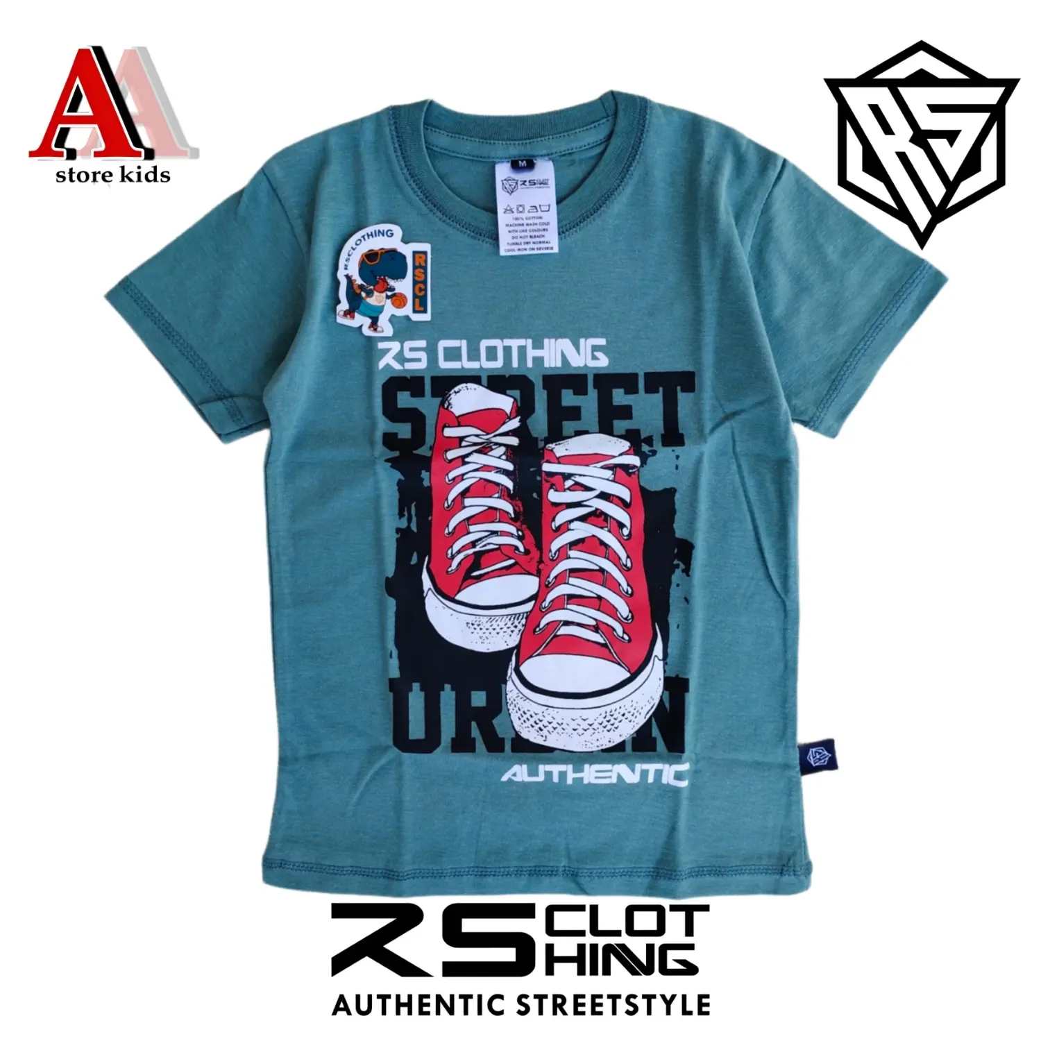 Kaos anak distro laki laki Perempuan usia 4-14 tahun bahan katun Combed