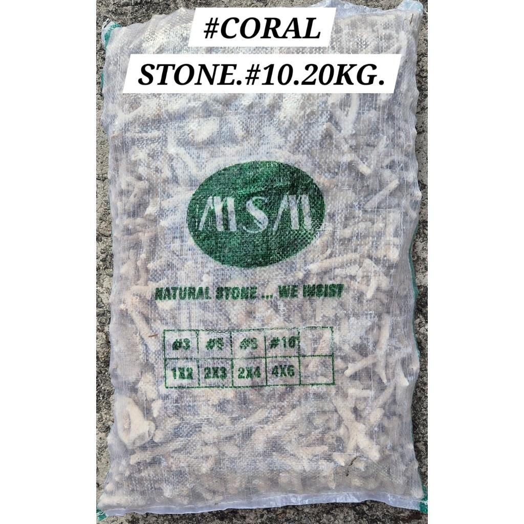 Coral Stone 20kg Aquarium Fish Aquascaping Rock Akuarium Ikan Aquascape Batu-bata Reef Decoration