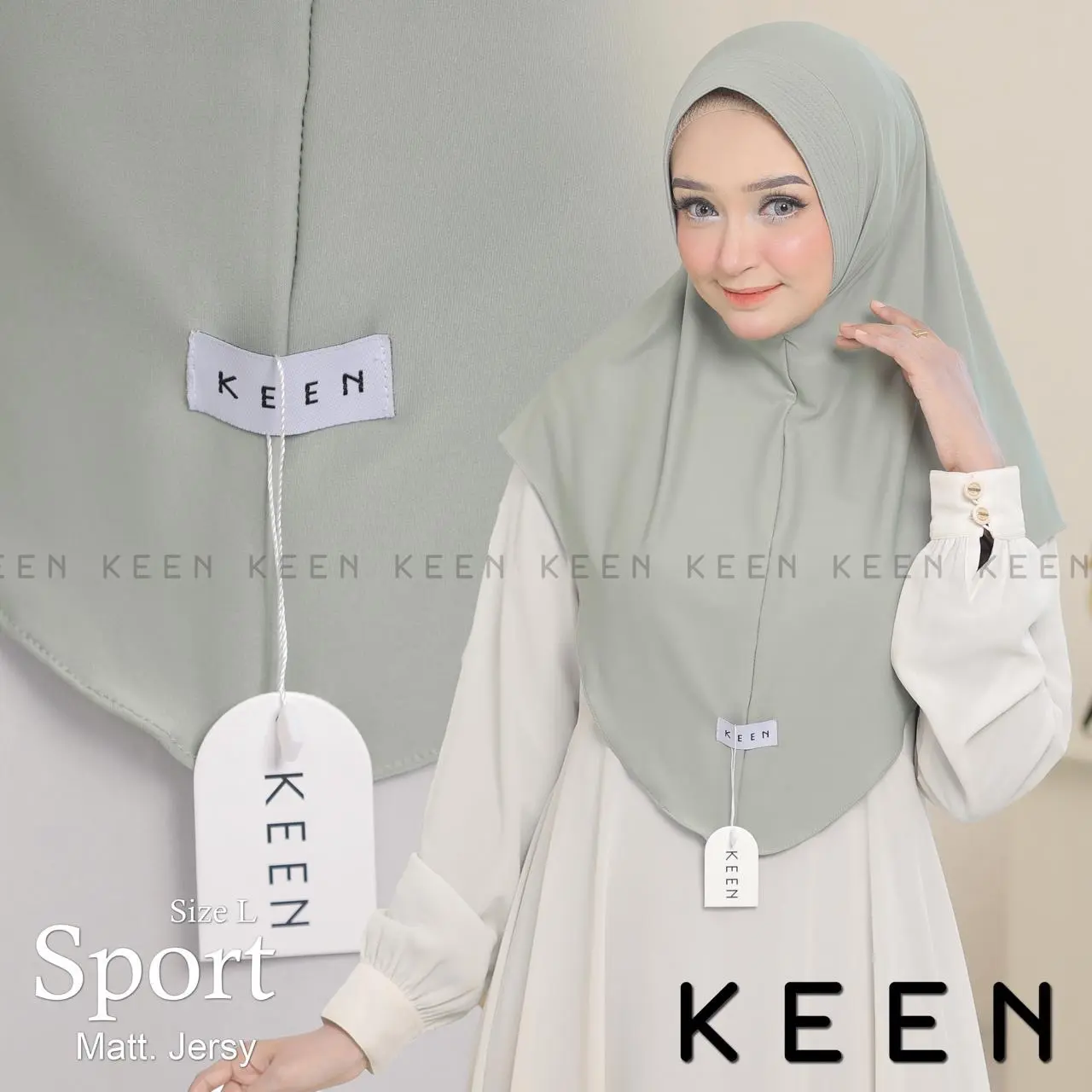 HIJAB KEEN INSTAN PREMIUM Dewasa Muslim Kerudung Remaja Sekolah Bergo Nyaman