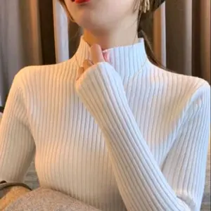 AISAH INNER RAJUT BAJU DALAMAN TURTLENECK KNIT MANSET DAYSIY SALUR PREMIUM