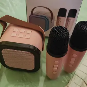 [COD] K12 Bluetooth Mini Speaker Karaoke Speaker Portable with MIC Bluetooth MP3 Player Bass Wireless Karaoke