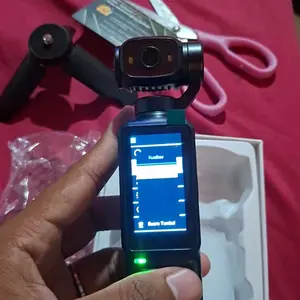 LUXARA Action Kamera HD Lensa Putar Manual 180°/90° dengan Front Fill Light | Camera Vlog Pocket untuk TikTok Helm Motor Sepeda Outdoor Diving & Swimming | Mini Sports Cam Portable Anti Shake
