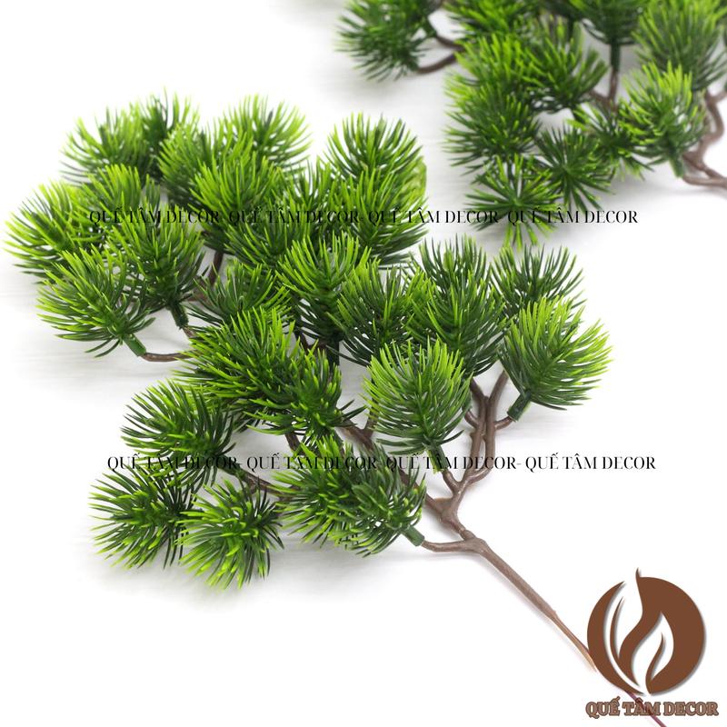 Tùng Lá Kim Cây Giả Decor Trang Trí Thác Lũa Trầm Hương - Quế Tâm Gia Lai. Decor Phòng Trang Trí Nhà