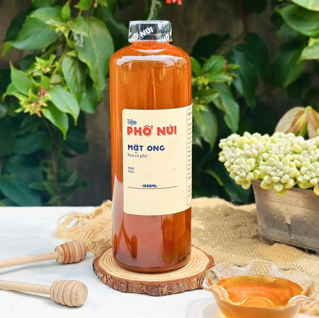Mật Ong Hoa Nguyên Chất 1000ml - Tiệm Phố Núi