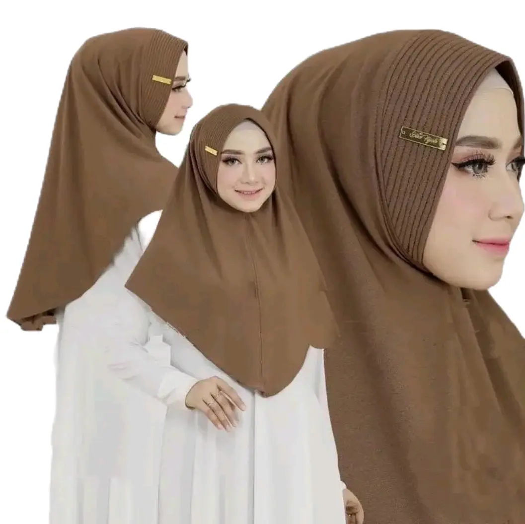 (DAPAT 2PCS) HIJAB BERGO HAMIDAH SIZE L By ShenaHijab Nyaman Instan Muslim