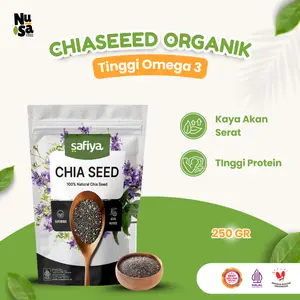 Safiya Chiaseed Organik 250 Gram Chia Seed Original Premium