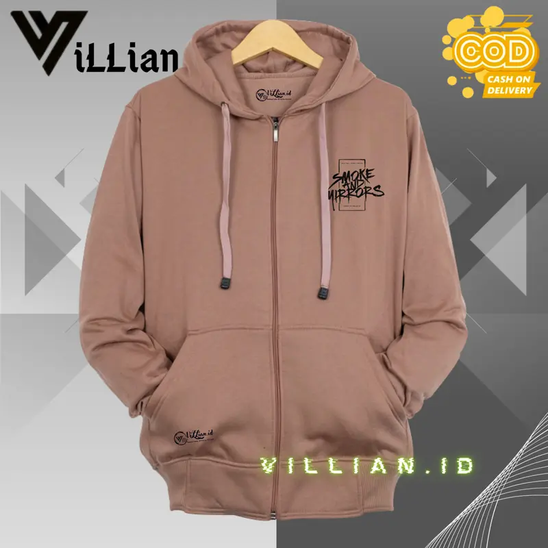 [ BISA COD ] SWEATER HOODIE ZIPPER RESLETING  PRIA/WANITA BANDUNG Distro Fleece Tebal 1