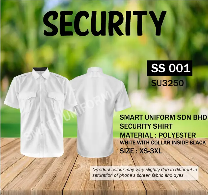 SECURITY SHIRT WHITE - SMART UNIFORM