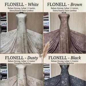 [harga 0,5 meter] ZERONG SILK | FLONEL | MOTIF VIRAL | SILK PREMIUM | BEST SELLER