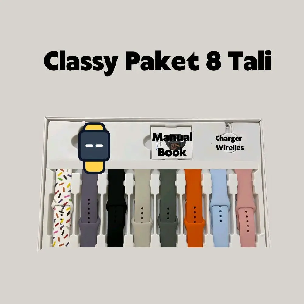 SMRT PAKET 8 TALI SMARTWATCH 9 CLAS