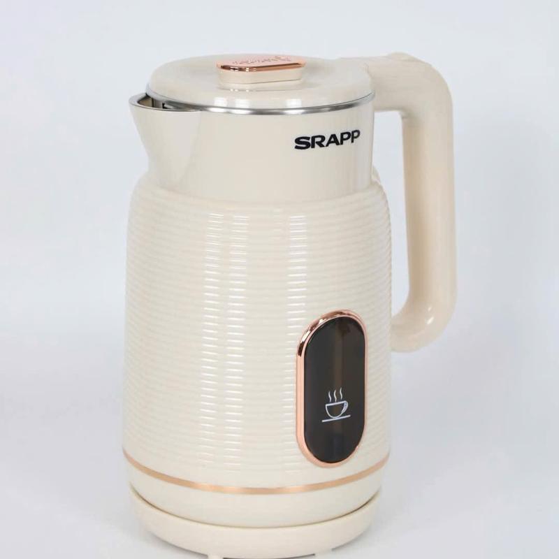 Ấm Siêu Tốc SRAPP Inox 2 Lớp Bọc Nhựa Chống Bỏng 2.5L 2