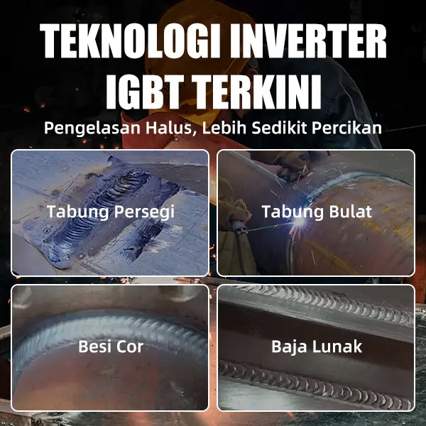 DOMHOAI Mesin Las Inverter Las Listrik Inverter MMA-250 Mesin Las IGBT Tampilan Digital Definisi Tinggi Portabel 7