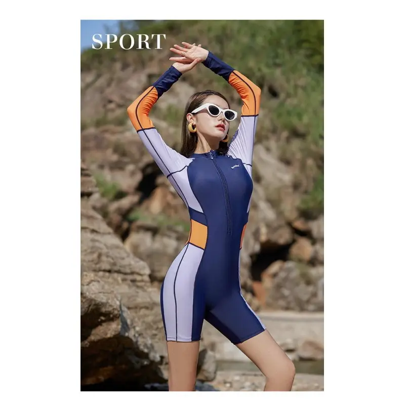 305 Onepiece Colour Block Rashguard 0