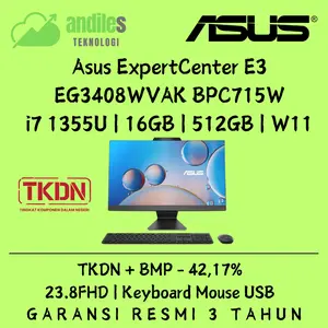 ASUS AIO TKDN i7 EG3408WVAK-BPC715W ExpertCenter E3 i7 1355U 16GB 512GB Windows 11 23.8"FHD - TKDN AIO ASUS