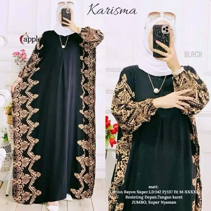 GROSIR KAFTAN KARISMA | KAFTAN SUPER JUMBO LD 140 cm | DASTER LOWO TERMURAH