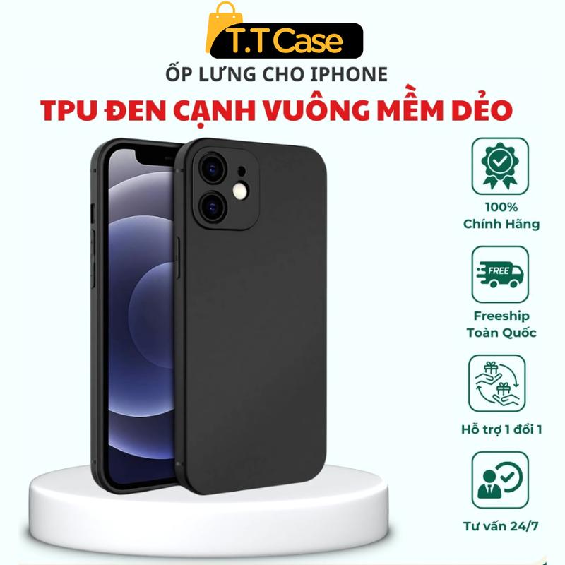 Ốp Lưng TPU Trơn Chống Sốc Bảo Vệ Camera Dành Cho iPhone /X/XS/XR/11/12/13/14/15/16/Pro/Max