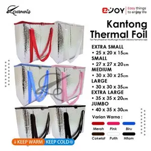 Tas Alumunium Foil  ALL VARIAN / Tas Bekal / Tas Penghangat Makanan / Cooler Bag / Thermal Bag
