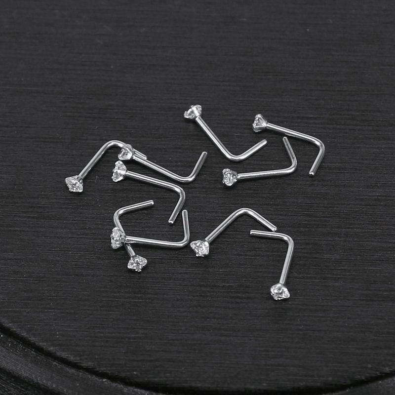 Product Introduction of ICH anting hidung leter S shape/ nose stud earrings stainles stell 23