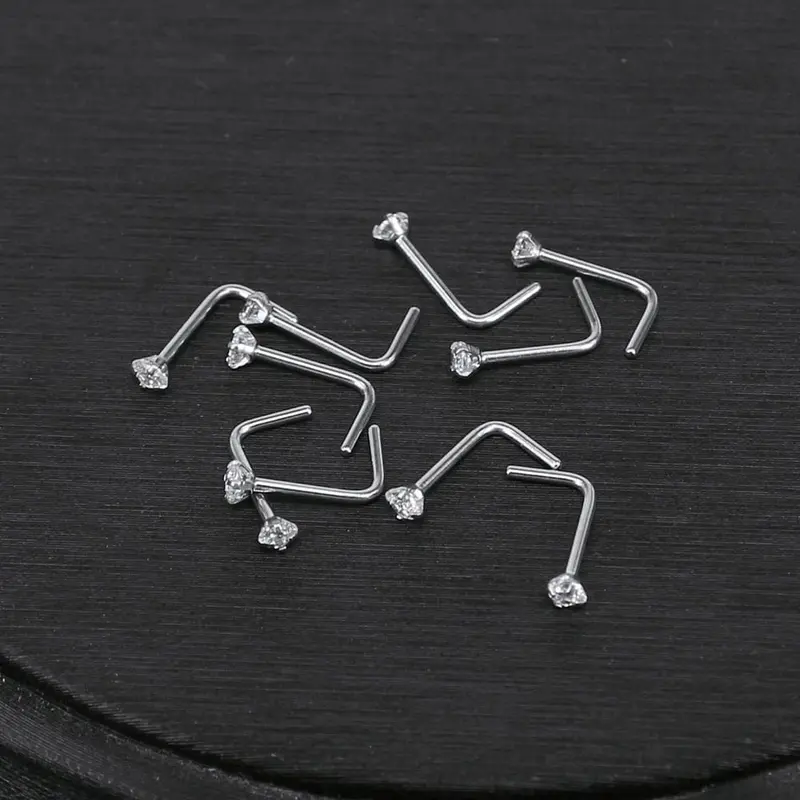 ICH anting hidung leter S shape/ nose stud earrings stainles stell 1