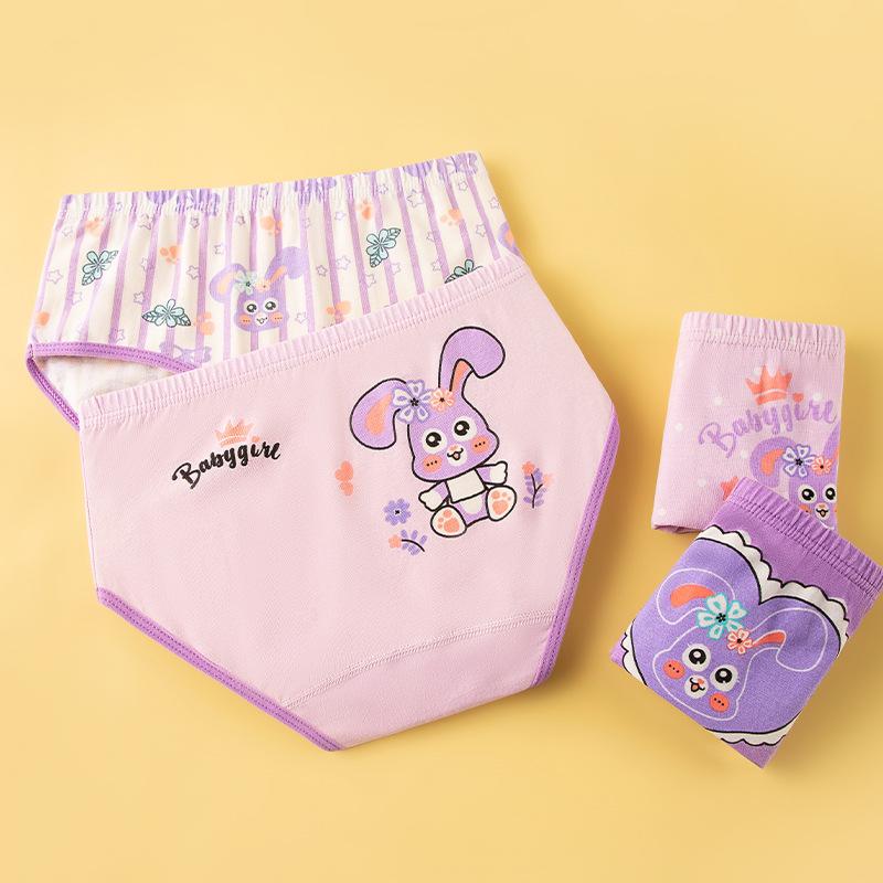 Uniqueestore CD1937 CD Karakter Celana Dalam Segitiga Anak Perempuan Kartun Rabbit Kelinci Ungu Lucu Fashion 1