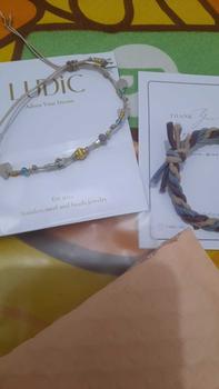 Product Review of LUDIC. CLEA gelang manik serut aesthetic simple gem stone Quartz Bracelets from i**a 1
