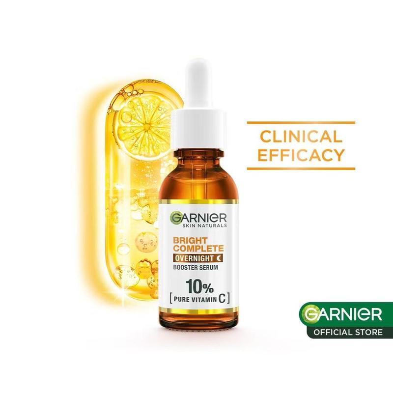 Garnier Bright Complete Vitamin C 30X Booster Serum 15 ml 30 ml - (Cepat Cerahkan Noda Hitam & Samarkan Bekas Jerawat) - Vitamin C - Single 5