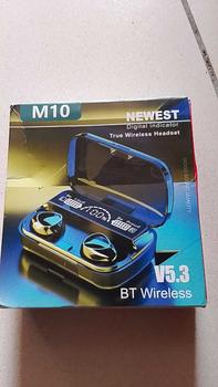 Product Review of M10 plus TWS Bluetooth 5.1 Earphone HiFi Stereo Noise-canceling Sports Wireless powerbank 3500mAh  Headphone Bass from A**p p**n 0