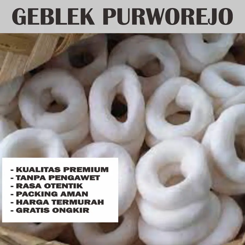 Gebleg Geblek Pati Asli 1 Kg Makanan Khas Purworejo / Kulon Progo Food Snacks 0