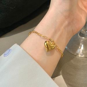 Gelang Tangan Kerawang, SUNQ, Gelang Hati Elegan Wanita, Rekaan Mewah Mampu Milik, Bergaya dan Bergaya women jewelry Rantai Bracelets Bangles Barang Kemas