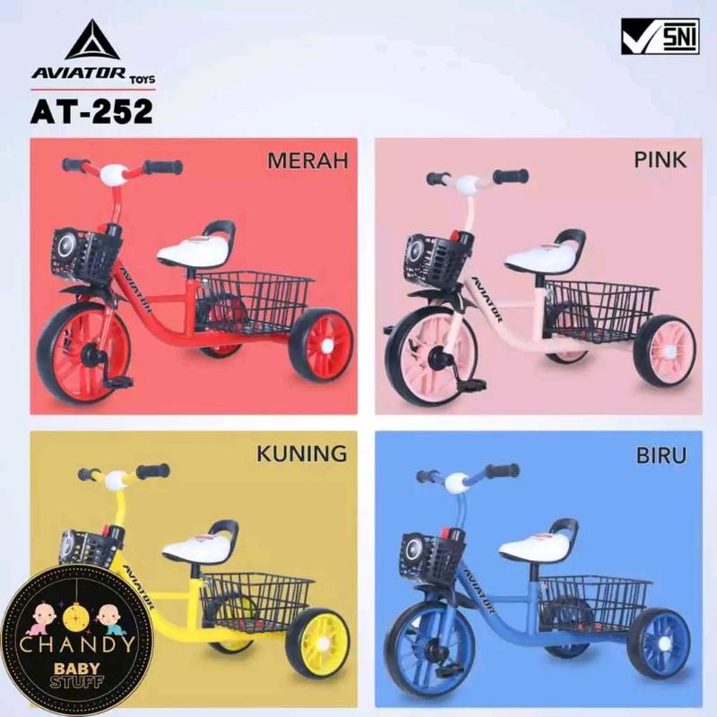 SEPEDA ANAK RODA TIGA TERBARU TRICYCLE AVIATOR AT 252 1