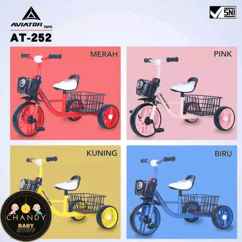 SEPEDA ANAK RODA TIGA TERBARU TRICYCLE AVIATOR AT 252 1