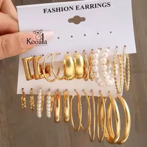 Anting Set 6 Pcs Monica Fashion Wanita Cantik Elegan Simple Terbaru
