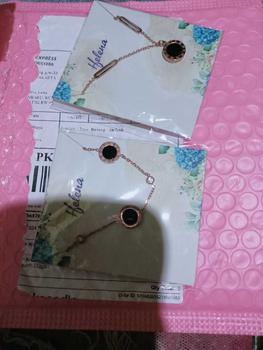 Product Review of Gelang Rantai Pecah Kopi Bulat Moon Bracelet Titanium Perhiasan from 🩷**@ 0