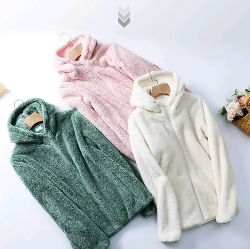 jaket sweter sherpa dewasa cewe cowo premium Tebal 2