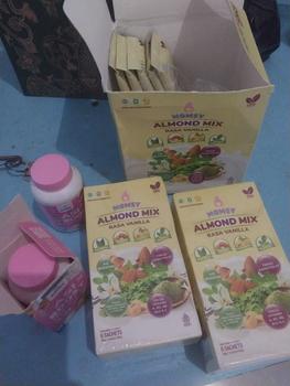 Product Review of MOMSY BUY 1 GET 1, ASI Booster 60 Kapsul X ALMOND MIX VANILLA 6 Sachet from J**♒ 3