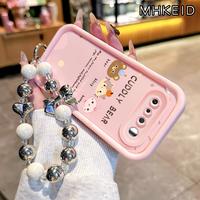Gambar MHKEID Casing Hp untuk Realme 16 5G Case Pola Beruang yang lucu Kasing Anti-Sidik Jari Silikon Kasus Lembut Gelang manik Tali gantung Casing - Gaya1, Realme 16 5G dari MHKEID MALL Kab. Tangerang 3 Tokopedia