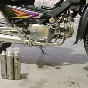 350 ML Chrome Spray Paint / Cat chrome /Anti Karat Warna Stainless  / Cat Semprot Chrome / Cat semprot anti karat / Cat semprot chrome stainless Car