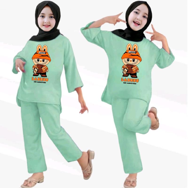 STELAN ANAK PEREMPUAN BABYTERI USIA 2-12THUN LABUBU 2